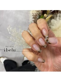 べっ甲フレンチネイル