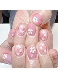 桜ホロネイル☆