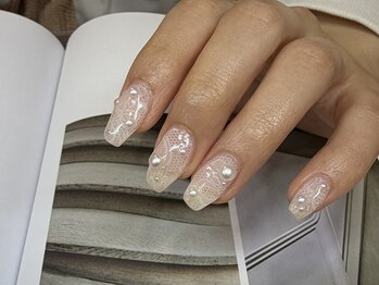 エニオラ(anyora)/レースネイル　ワンホンネイル