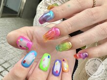 ネイルズガッシュ 川崎店(NAILsGUSH)/キラキラ/カラフル/夏ネイル