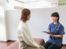 あいあい整骨院 新保院の雰囲気（丁寧なカウンセリングで、身体のお悩みの原因をわかりやすく説明）