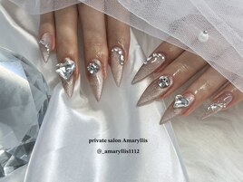 マグネット×華やかパーツ