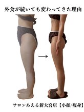 サロンあえる 新大宮店/外食が続いてもむくまない体へ