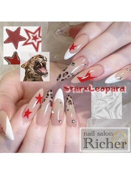 エスフィーネイルサロン リシェル(Esfy nailsalon Richer)/y2k☆星×レオパードアート!