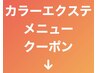 【カラーエクステメニュー】は下記からお選びください。