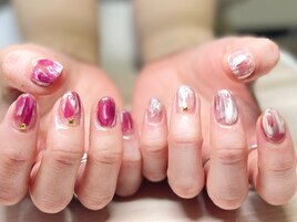 絵画 アート ニュアンス ピンク