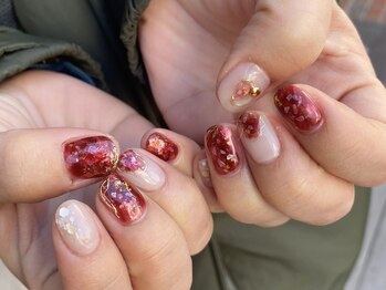 ネイルアルケー(Nail ARCHE)/キラキラニュアンスネイル