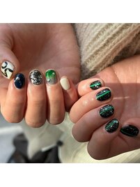 個性派グリーンニュアンス