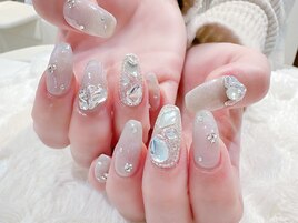 ＃綺麗め＃ワンホンネイル＃春