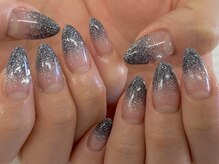 ディーネイル 池袋(D-nail)/【山崎】ブラックラメグラ