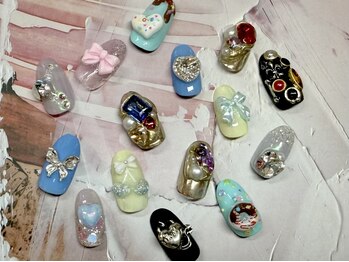 シャルム(Charme)の写真/最新パーツ多数ご用意☆マグネットカラーも豊富◎イベントにピッタリのデザインやカラーで指先を華やかに♪