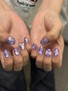 パープルうるちゅるネイル