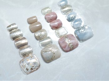 アバネイル アクア 千種店(AVANAIL AQUA)/【大人ニュアンスフットネイル】