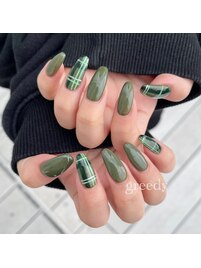 チェックネイル