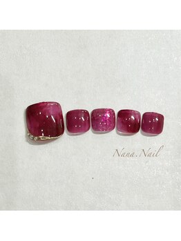 ナナネイル(Nana.Nail)/大人のパープルニュアンスネイル