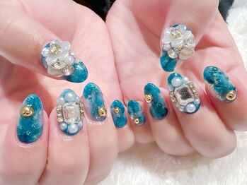 ラルネイル 大宮(Lull. nail)/＃華やか＃ニュアンス＃ビジュー