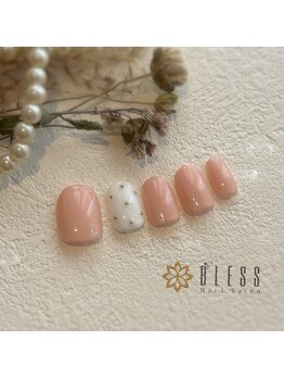 ネイルアンドアイラッシュ ブレス エスパル山形本店(BLESS)/大人上品ネイル