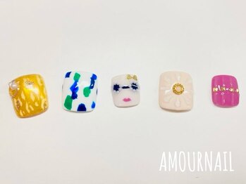 アムールラッシュ 新宿店(Amour lash)/フット 親指アートコース