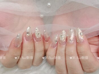エムプラスネイル 新宿(M+Nail)/長さ出し★ワンカラー