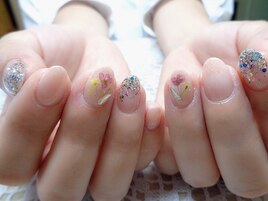 押し花ネイル♪