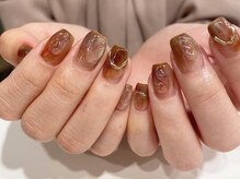 アイネイルズ 梅田店(I nails)/塗りかけミラーしずく¥9700