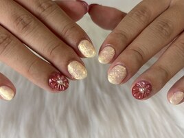 ぷっくりお花ネイル