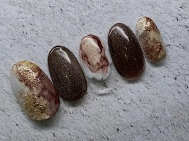 ミラー×マグネット欲張りネイル