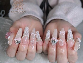 ウメネイルスタジオ(UME NAIL STUDIO)/長さだしやり放題×つけ放題