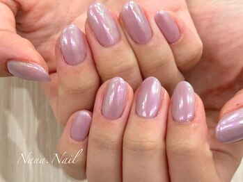 ナナネイル(Nana.Nail)/幻想的に輝くオーロラピンク