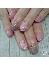 ウォーターワールド 大和店(WATER WORLD)/大理石ネイル