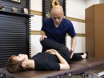 太陽整体室/腰痛の為股関節の可動域を改善中