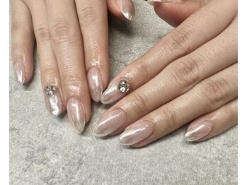 ネイルサロンファストネイルプラス 新宿店(FAST NAIL PLUS)/2024春ネイル【ミラーネイル】