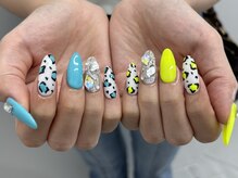 インザピンクリリー(in the pink LILY)/ヒョウ柄ネイル