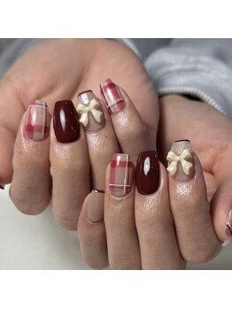 ライフ セカンド(LIFE2nd)/チェックネイルデザイン