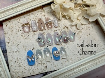 シャルム(Charme)の写真/＜眺めるだけで気分が上がる！＞持ち込み◎多彩なデザインと豊富なカラーで理想が詰まった特別な指先に♪