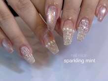 スパークリング ミント 森ノ宮店(sparkling mint)の雰囲気（15デザインから選べる♪定額マンスリーデザインが大人気◎）