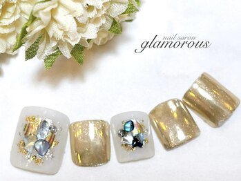 ネイルグラマラス 西新井店/《フットネイル》ニュアンスf1