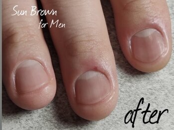 サンブラウン(SUN BROWN)/Men’s nail care -after-