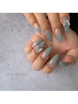 リアンスネイル ヴィヴィッド 岡山店(LianS nail ViViD)/ナチュラル+パーツ