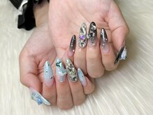 エムネイル(M-Nail)/★アシメキラキラグラデネイル★
