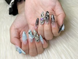 ★アシメキラキラグラデネイル★