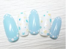 ネイルサロン マハロ 横浜四季の森フォレオ店(Nail Salon Mahalo)/クラッシュシェル 定額¥6,800