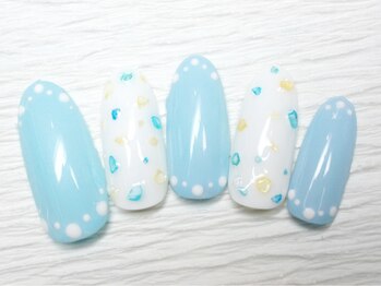 ネイルサロン マハロ 横浜四季の森フォレオ店(Nail Salon Mahalo)/クラッシュシェル 定額¥6,800