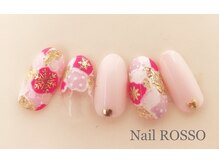 ネイルロッソ 浅草店/可愛い和柄ネイル　