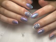 ジョアネイル(JOA Nail)/パープル/マグ/ぷっくり/花