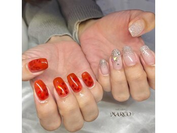 ネイルサロン マルコ(nail salon MARCO)/アシメデザイン ¥7.590