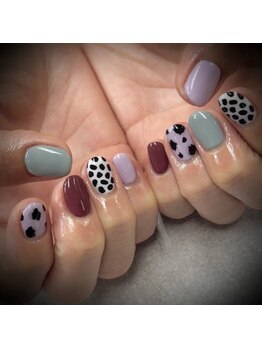 2025秋ネイル【アニマルネイル】