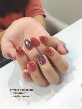 プライベート ネイルサロン マーマ(murmur)/秋カラーネイル
