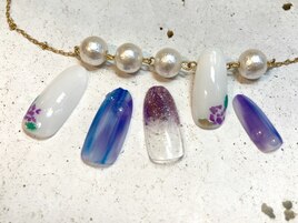 シェルあじさいアート