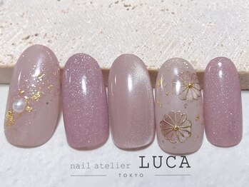 ネイルアトリエルカ(nail atelier LUCA)/W-545 大人マグネット和ネイル